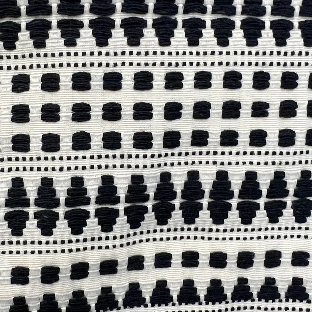 LOFT Black and White Geometric Mini Straight Pencil Skirt size 00P B150